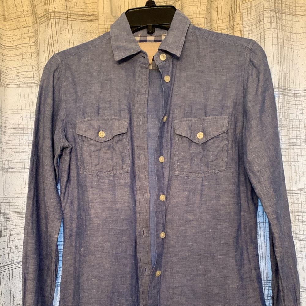 Chambray/Linen Button Down